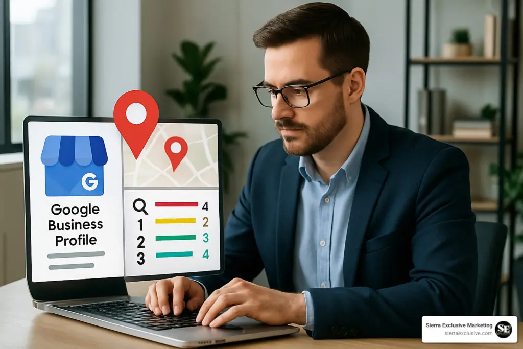 local SEO consulting tracking their client's local map rankings