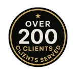 200 clients served badge