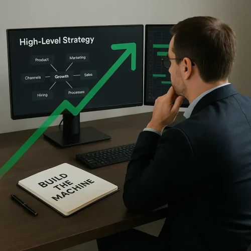 digital marketer looking at his screen